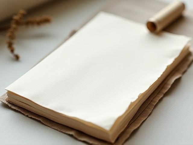 Bloc-notes écologique 'Eau Vive' en papier de coton